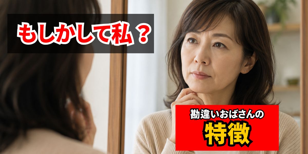 勘違いおばさんとは？周囲が距離を置く特徴と改善方法