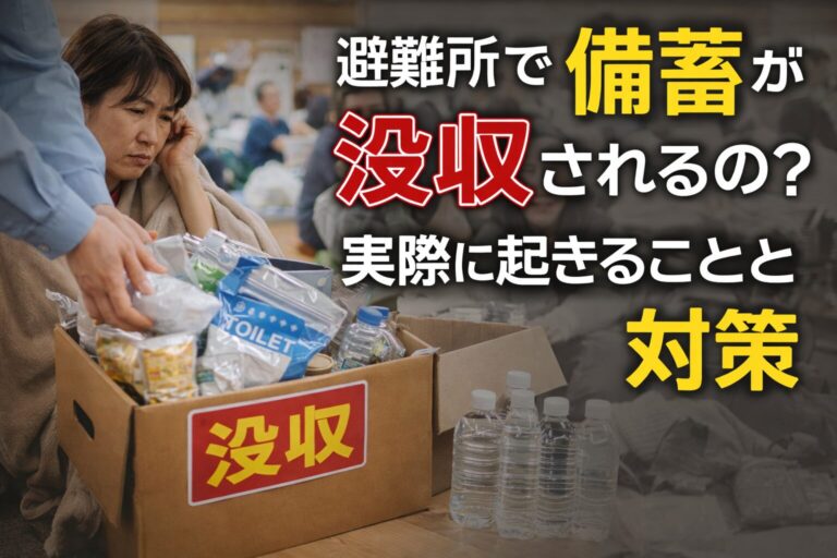 【避難所で備蓄は没収される?】実際に起きた現実と“守るための対策”7選