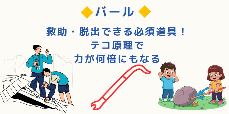 なぜ「バール」が防災の第一歩なのか？
