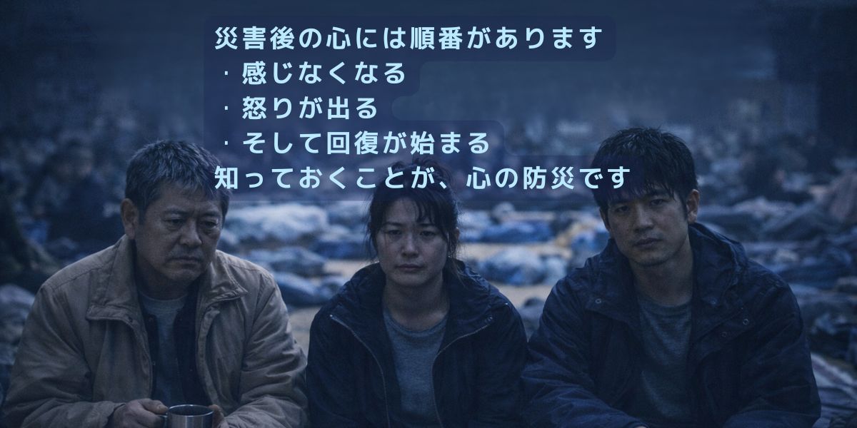 災害後の心の変化には流れがあります。