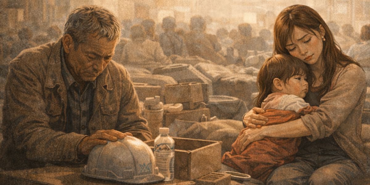 災害後に必要なのは
物資だけではありません。  人が人として保たれる時間です。