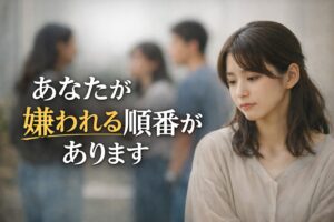 あなたが嫌われる順番があります｜優しい人ほど通る“空気が変わる”瞬間
