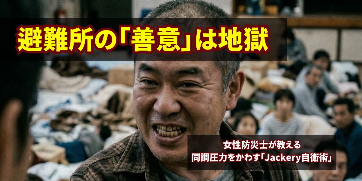 「家族だから仕切りはいらない」という地獄。避難所で女性が尊厳を守るための『Jackery』自衛術