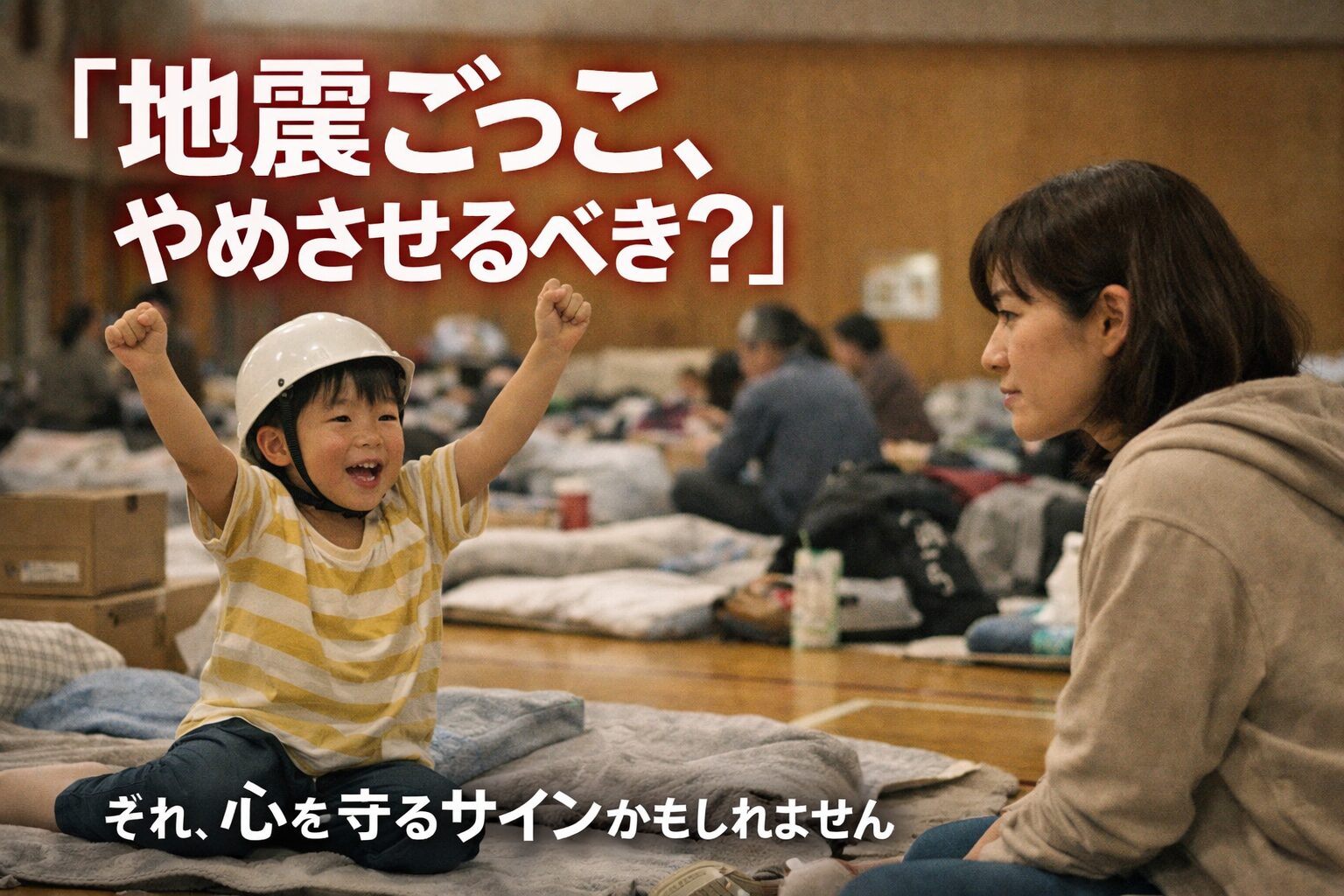 災害後、子どもが“地震ごっこ”をする理由｜止めない方がいい本当の意味