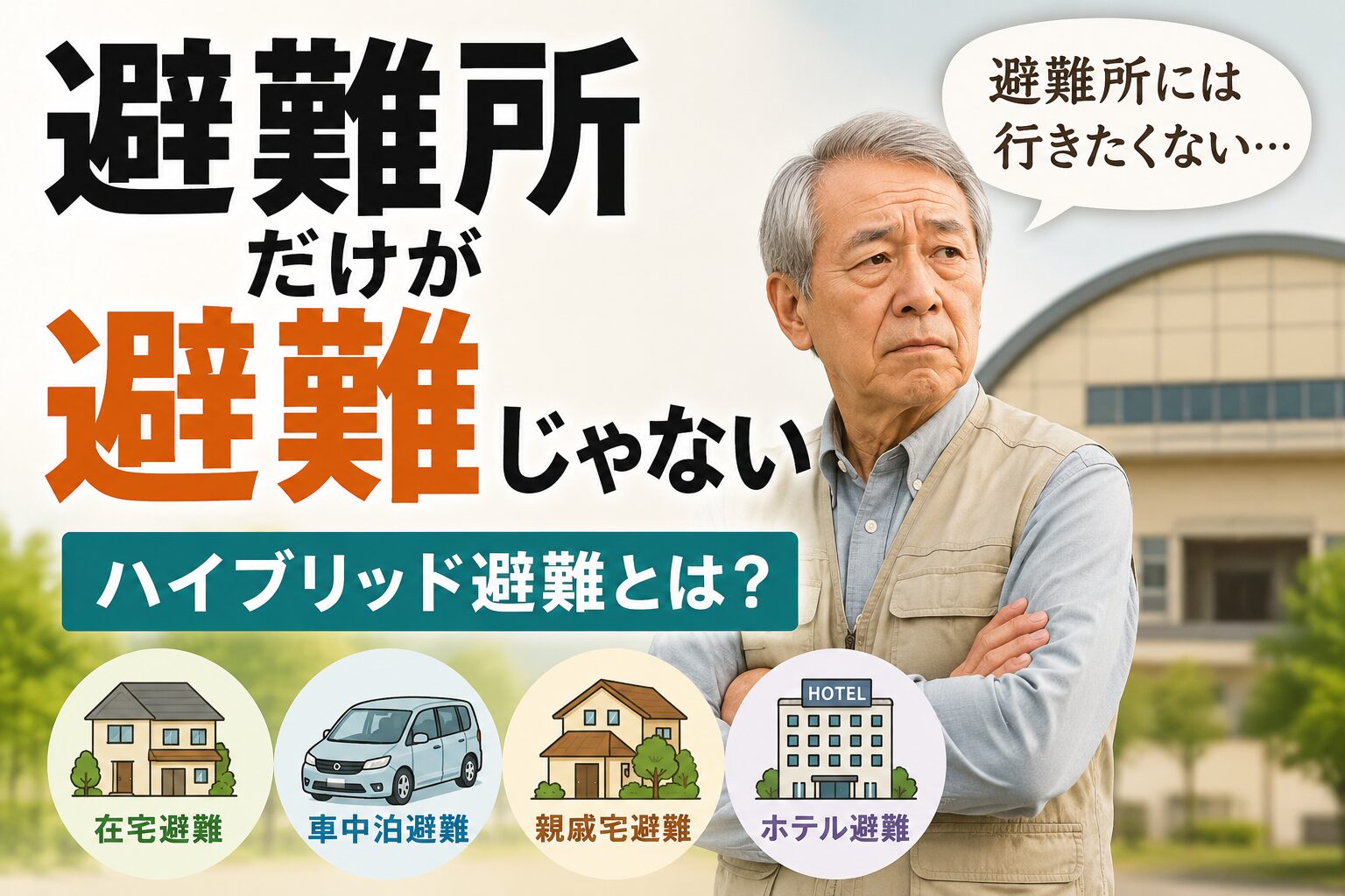 ハイブリッド避難とは？避難所だけが避難じゃない｜家族を守るために知っておきたい避難の選択肢