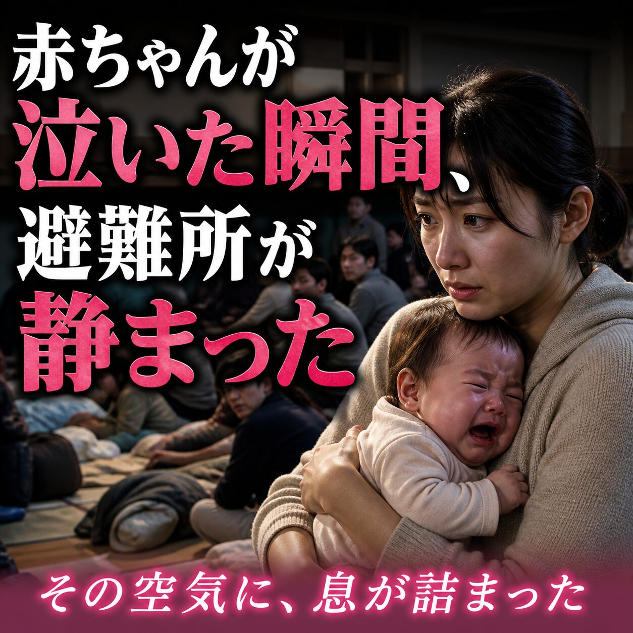 赤ちゃんが泣いた瞬間、避難所が静まった理由