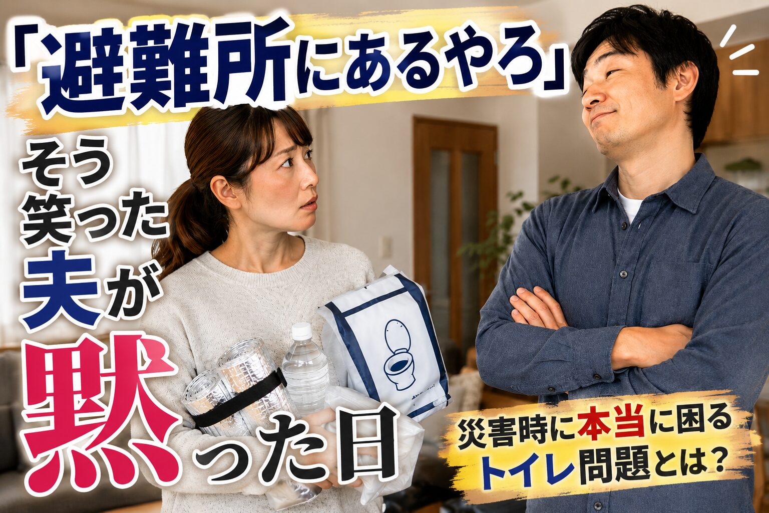 災害時に本当に困るトイレ問題とは？